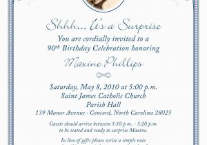 Wording for 90th Birthday Invitation 80th Surprise Birthday Invitation Wording 90th Birthday