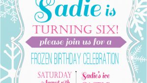 Wording for Frozen Birthday Invitations Frozen Birthday Party