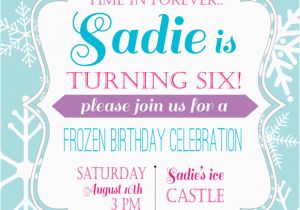 Wording for Frozen Birthday Invitations Frozen Birthday Party