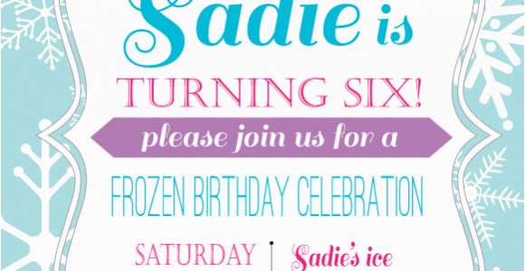 Wording for Frozen Birthday Invitations Frozen Birthday Party