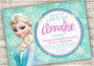 Wording for Frozen Birthday Invitations Frozen Pool Party Invites Customize the Wording to Suit