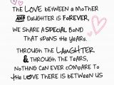Words for Daughters Birthday Card Mother Daughter Love Inspired Words Greeting Card Blank