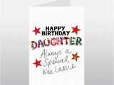 Words for Daughters Birthday Card Tartan Words Daughter Birthday Card Wwtw04