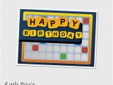 Words for Friends Birthday Card Items Similar to Words with Friends Scrabble Board Games