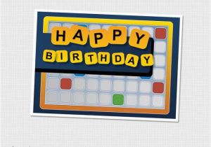 Words for Friends Birthday Card Items Similar to Words with Friends Scrabble Board Games