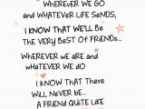 Words to Say In A Birthday Card Best Friends forever Inspired Words Greeting Card Blank