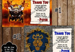 World Of Warcraft Birthday Card Novel Concept Designs World Of Warcraft Birthday Party