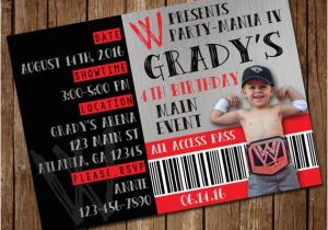 Wrestling Birthday Party Invitations Wrestling Birthday Party Invitation Wrestler Of by