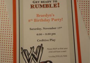 Wrestling Birthday Party Invitations Wrestling theme Invitation Wrestling theme events