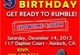 Wrestling Birthday Party Invitations Wwe Birthday Party Invitations Best Party Ideas