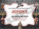 Wrestling Birthday Party Invitations Wwe Wrestling Birthday Invitation by Kaitlinskardsnmore On