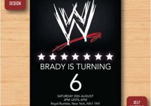 Wrestling Birthday Party Invitations Wwe Wrestling Birthday Invitation Self Editable Pdf 5 X 7