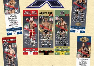 Wrestling Birthday Party Invitations Wwe Wrestling Birthday Invitations 10 Ea W Envelopes