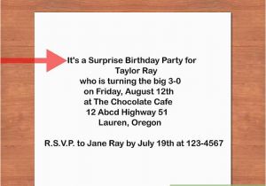 Writing A Birthday Invitation How to Write A Birthday Invitation 14 Steps with Pictures