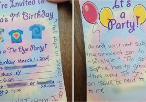 Writing Birthday Invitations Mom 39 S Homophobic Response to Gay Dads 39 Birthday Invite Was