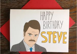 Wrong Cards Birthday Parks and Rec Ron Swanson Happy Birthday From Turtle 39 S soup