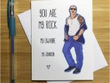 Wwe Birthday Cards Romantic Card the Rock Dwayne Johnson Cute by Yeaohgreetings