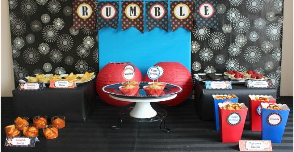 Wwe Birthday Decorations Wwe Birthday Party Ideas for Kids Moms Munchkins