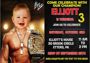 Wwe Birthday Invites Wwe Birthday Invitation by Printable Birthday Invitations