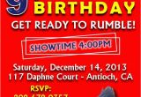 Wwe Birthday Invites Wwe Birthday Party Invitations Best Party Ideas