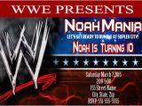 Wwe Birthday Invites Wwe Fan Invitation Wwe Invitation Wwe Birthday Invitation