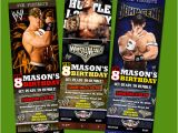 Wwe Birthday Invites Wwe Ticket Birthday Party Invitation Superstars Raw Ebay