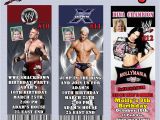 Wwe Birthday Invites Wwe Wrestling Birthday Invitation Thank You Cards or