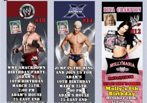 Wwe Birthday Invites Wwe Wrestling Birthday Invitation Thank You Cards or