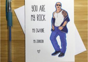 Wwe Wrestling Birthday Cards Romantic Card the Rock Dwayne Johnson Cute by Yeaohgreetings