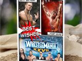 Wwe Wrestling Birthday Cards Wwe Wrestlemania Personalised Birthday Card son