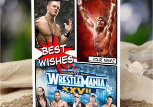 Wwe Wrestling Birthday Cards Wwe Wrestlemania Personalised Birthday Card son