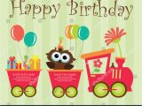 Www.happy Birthday Cards Happy Birthday Card Design Vector Illustration Stock