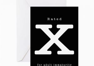 Xrated Birthday Cards X Rated Greeting Card by Artisticlimits