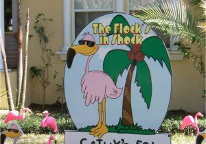 Yard Decorations for 50th Birthday Flock N Surprise 727 687 8111 Largo Florida Www