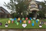 Yard Decorations for Birthdays Happy Birthday Quot Lawn Letters with Other Yard Decor Signs