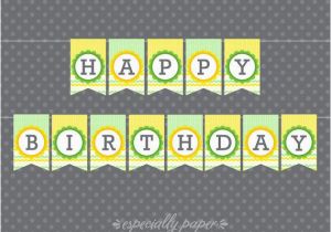 Yellow and White Happy Birthday Banner 26 Best Images About Printable Banners by Especially Paper