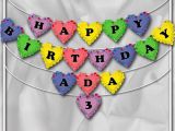 Yellow and White Happy Birthday Banner Items Similar to Diy Printable Happy Birthday Banner