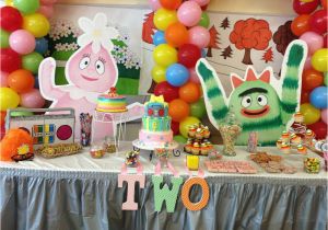 Yo Gabba Gabba Birthday Decorations Yo Gabba Gabba Birthday Party Ideas Photo 2 Of 8