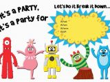 Yo Gabba Gabba Birthday Invitations A Yo Gabba Gabba Invitation Taylormade