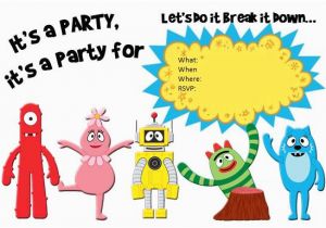 Yo Gabba Gabba Birthday Invitations A Yo Gabba Gabba Invitation Taylormade