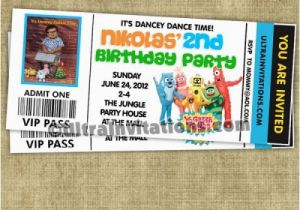 Yo Gabba Gabba Birthday Invitations Yo Gabba Gabba Birthday Invitations Custom Invites