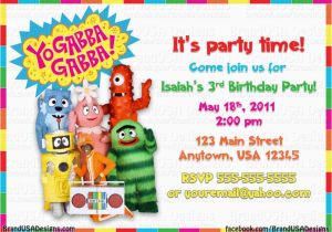 Yo Gabba Gabba Birthday Invitations Yo Gabba Gabba Birthday Invitations Dolanpedia