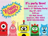 Yo Gabba Gabba Birthday Invitations Yo Gabba Gabba Birthday Invitations Dolanpedia