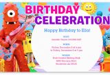 Yo Gabba Gabba Birthday Invitations Yo Gabba Gabba Birthday Invitations Free Invitation