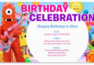 Yo Gabba Gabba Birthday Invitations Yo Gabba Gabba Birthday Invitations Free Invitation