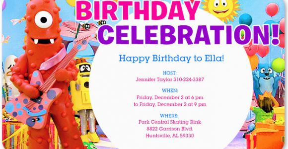 Yo Gabba Gabba Birthday Invitations Yo Gabba Gabba Birthday Invitations Free Invitation