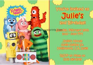 Yo Gabba Gabba Birthday Invitations Yo Gabba Gabba Birthday Invitations General Prints