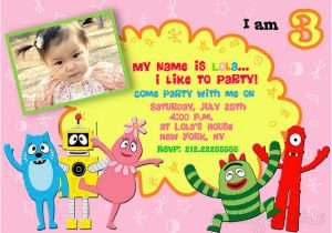Yo Gabba Gabba Birthday Invitations Yo Gabba Gabba Birthday Party Invitation Flickr Photo