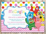 Yo Gabba Gabba Birthday Invitations Yo Gabba Gabba Chevron Birthday Invitation Yogabba Gabba