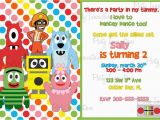 Yo Gabba Gabba Birthday Invitations Yo Gabba Gabba Printable Invitations Free